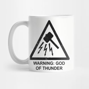 Warning: God of Thunder Mug